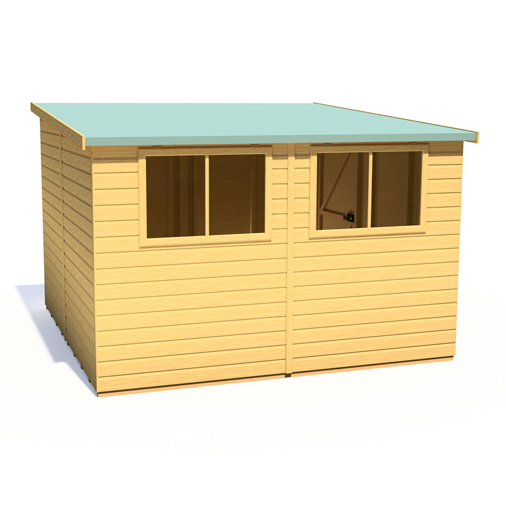 Goodwood Norfolk Professional Tongue And Groove Pent Shed 10 X 10 Approx Norfolk Sheds