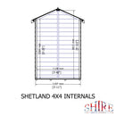 Shetland Apex Shed (4' x 4')