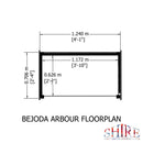 Bejoda Garden Arbour (4'1'' x 2'4'')