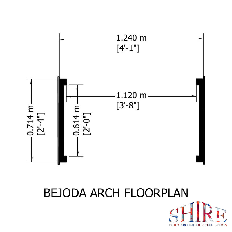 Bejoda Garden Arch (4'1'' x 2'4'')