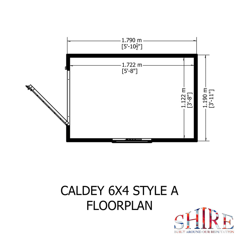 Caldey (6' x 4') Professional Storage Shed