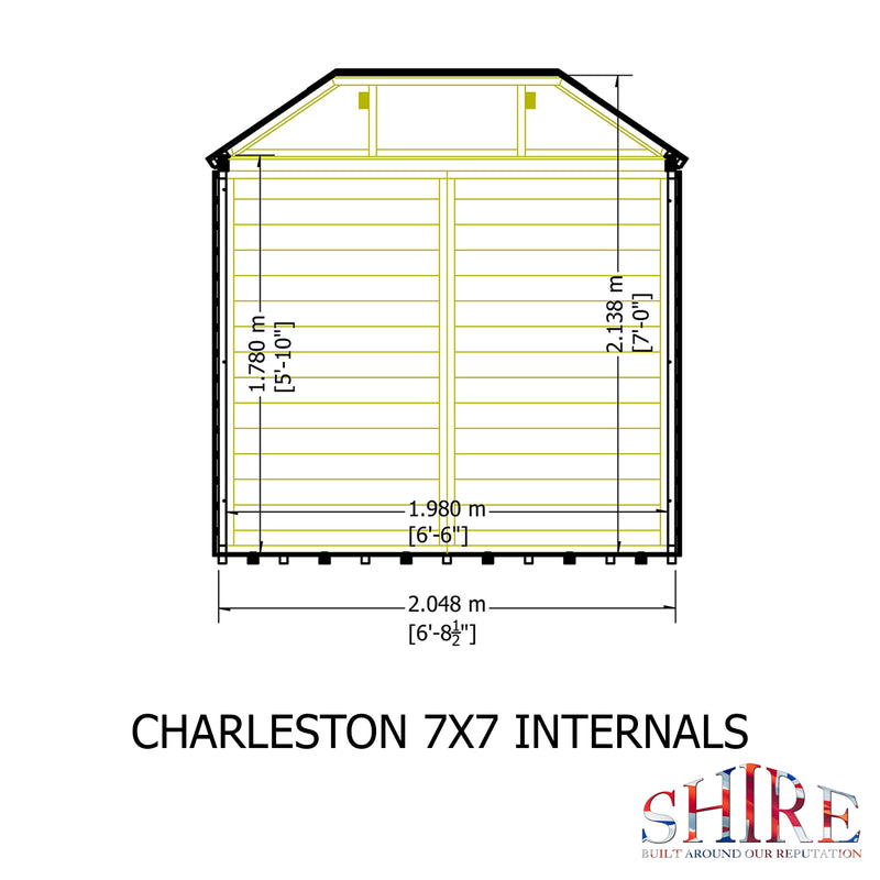 Charleston Summerhouse 7'x7' in T&G