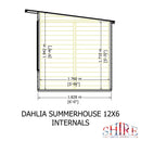 Dahlia Summerhouse 12'x6' in T&G