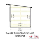 Dahlia Summerhouse 16'x6' in T&G