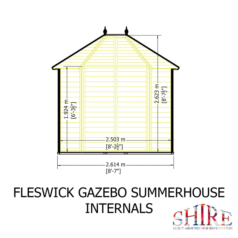 Fleswick Gazebo Summerhouse (8' x 6')