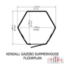 Kendall Gazebo Summerhouse (6' x 6')