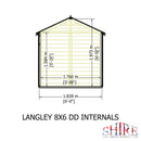 Langley Double Door Security Apex Shed (8' x 6')