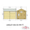 Langley Double Door Security Apex Shed (8' x 6')