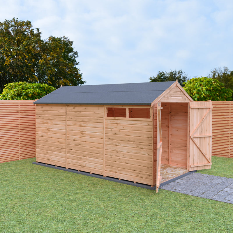 Langley Double Door Security Apex Shed (12' x 6')