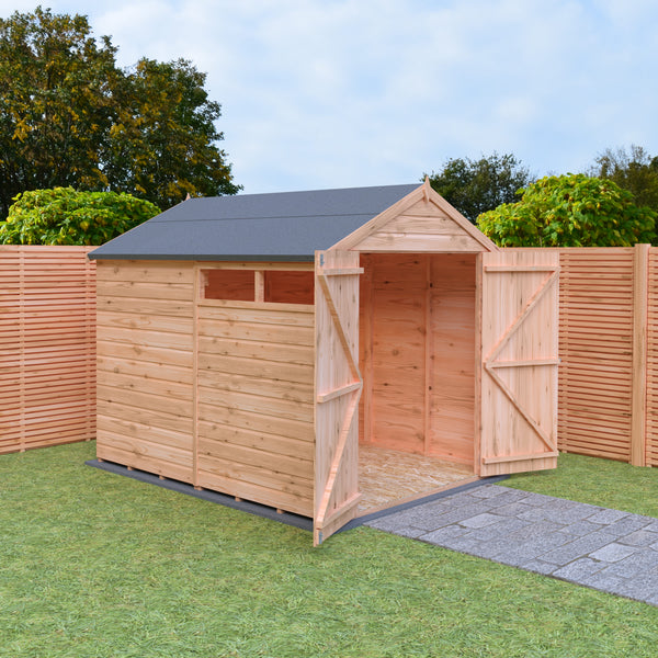 Langley Double Door Security Apex Shed (8' x 6')