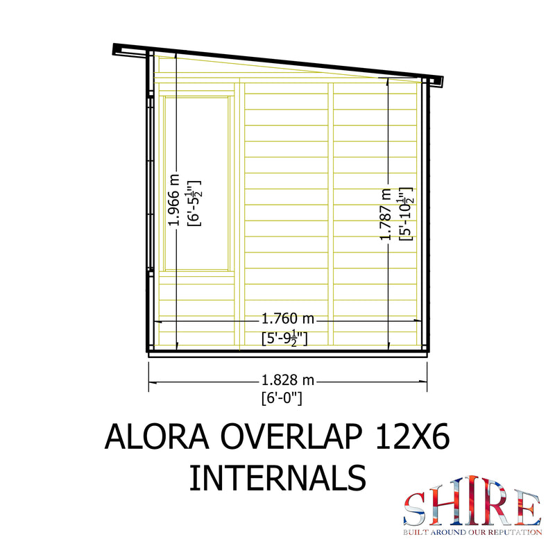 Alora Overlap Summerhouse 12'x6'