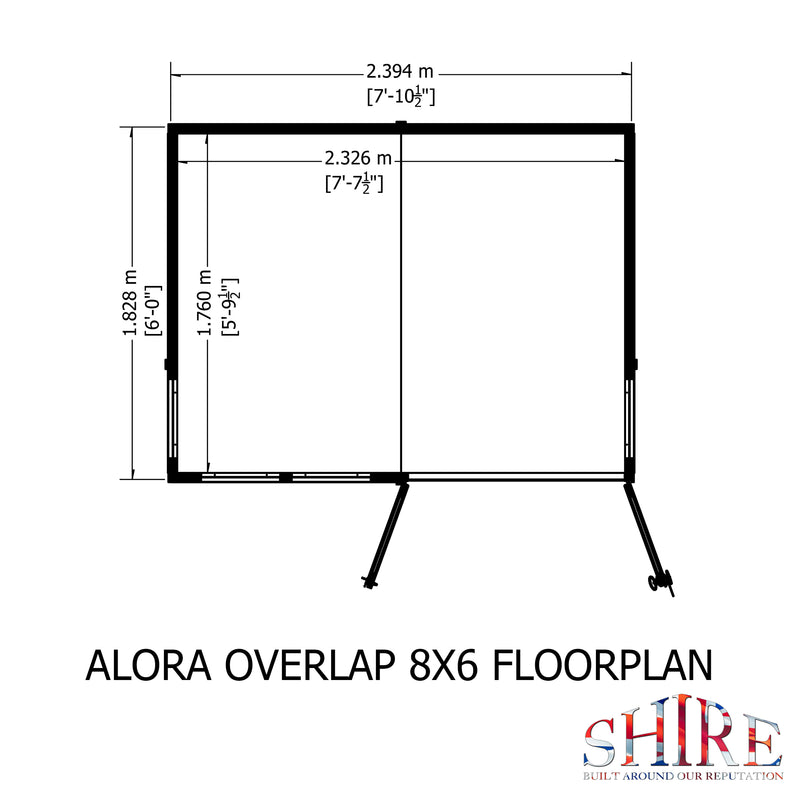 Alora Overlap Summerhouse 8'x6'