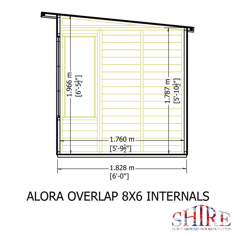 Alora Overlap Summerhouse 8'x6'