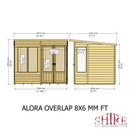 Alora Overlap Summerhouse 8'x6'