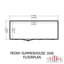 Peony Summerhouse 16'x6' in T&G