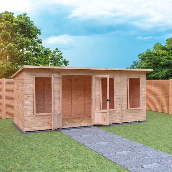 Peony Summerhouse 16'x6' in T&G