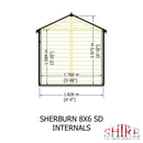 Sherburn Security Apex Shed (8' x 6')