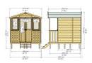 Thornham Summerhouse 7' x 7' with Veranda