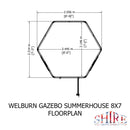 Welburn Gazebo Summerhouse (8' x 7')