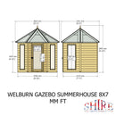 Welburn Gazebo Summerhouse (8' x 7')