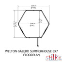 Welton Gazebo Summerhouse (8' x 7')