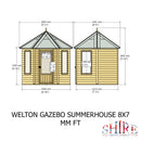 Welton Gazebo Summerhouse (8' x 7')