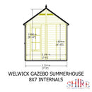 Welwick Gazebo Summerhouse (8' x 7')