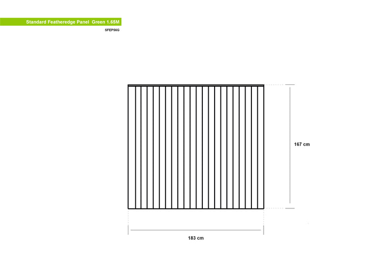 Grange Standard Featheredge Panel