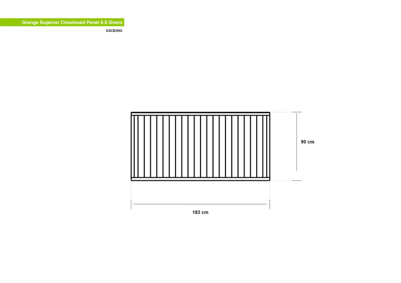 Grange Superior Closeboad Fence Panel